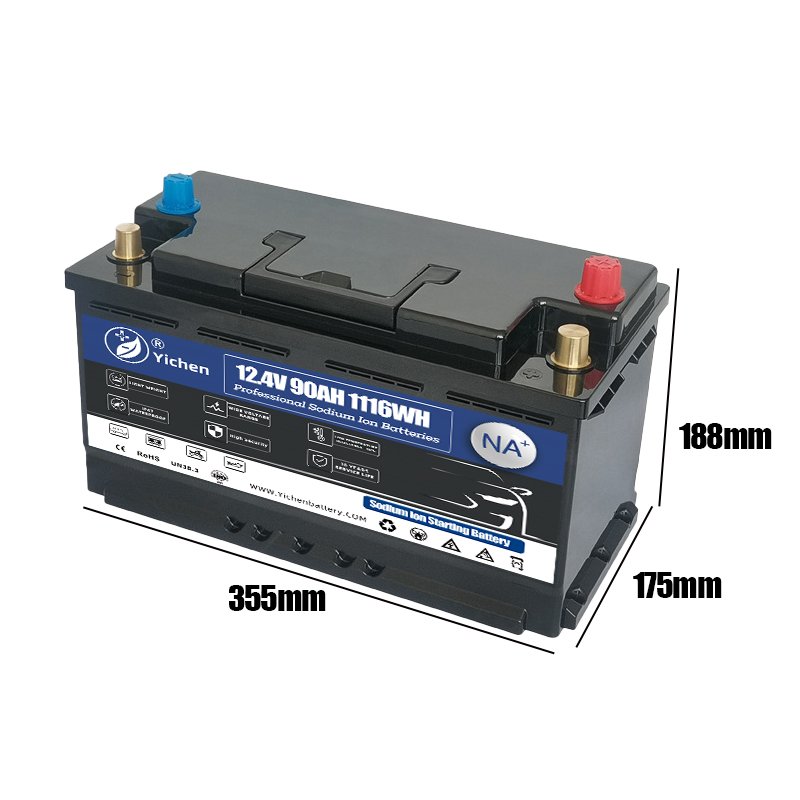 Factory Supply 1800CCA Sodium Cell Auto Starter 12v 90ah Na Ion Battery 3MF for Car