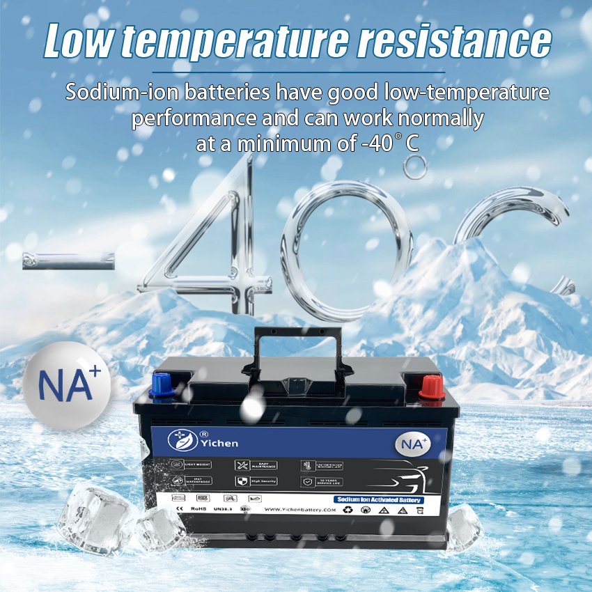 Factory Supply 1800CCA Sodium Cell Auto Starter 12v 90ah Na Ion Battery 3MF for Car