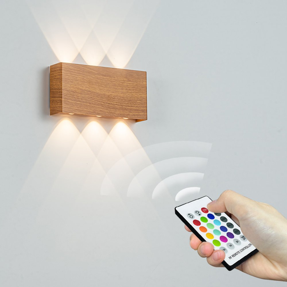 Modern Deco Wireless Wall Light Hotel up and Down Rechargeable Wall Light LED RGB Led Wall Lamp