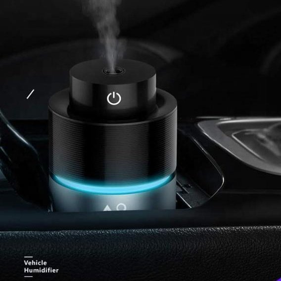 Katald Top Selling ABS White Black Grey Mini Portable USB Humidifier with Colorful LED Light for Car