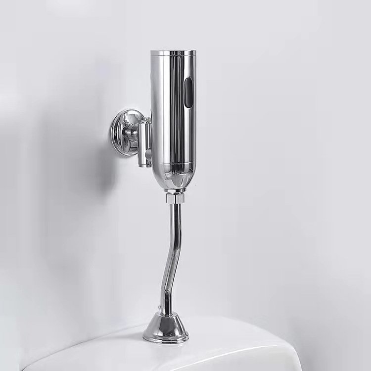 Brass Touchless Wall Mounted Automatic Sensor Urinal Flush Valve Toilet Water Flusher