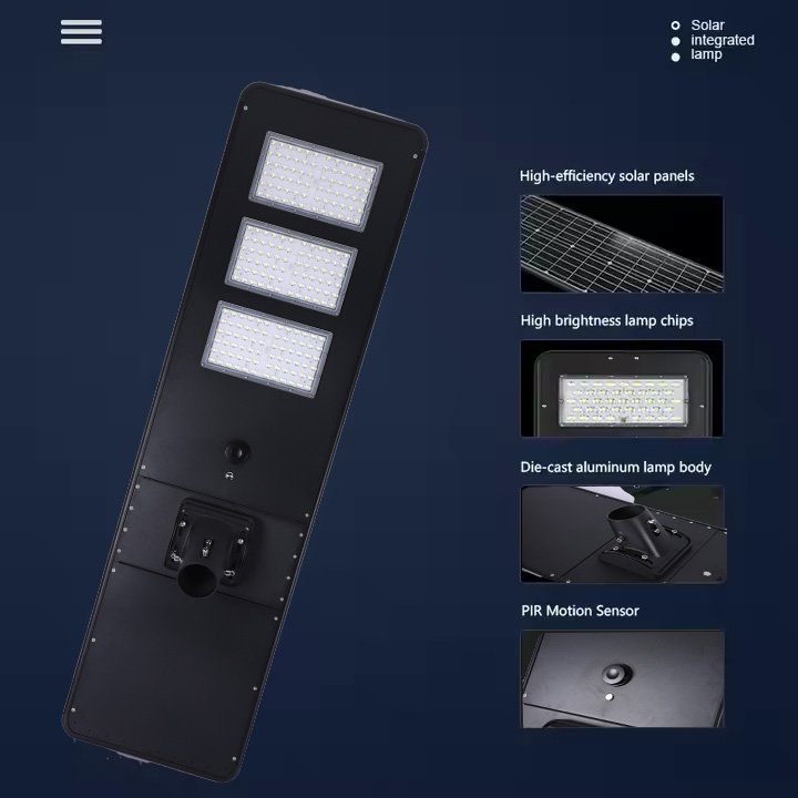 Hot Sale 100w-400w Aluminum IP65 Waterproof LED Solar Street Lights for Road Engineering Projects Parking Lots