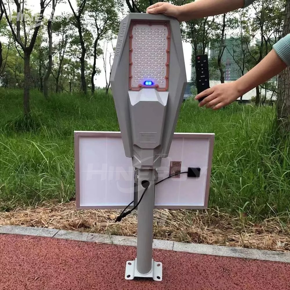 Outdoor Camera Lighting Led 24 Hour Parkim Red Integrated 300w Light With Auto Dimming Solar Smart Street Light