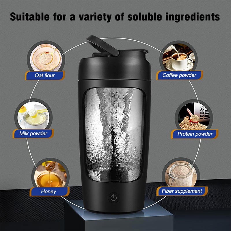 23652custom logo Automatic Mixer Plastic Mixing Cup Coffee Oat Free Gym Protein Shaker Sport Water Auto Mug Self Stirring Bottle