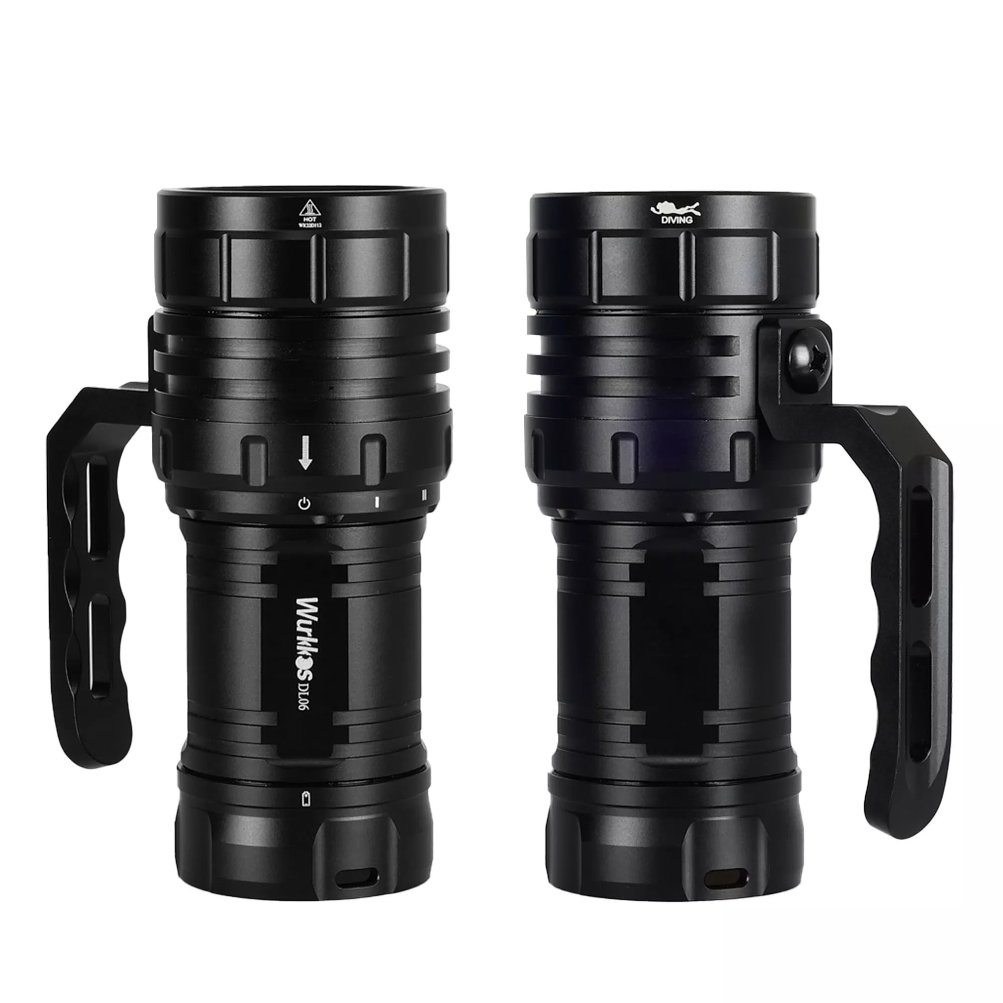 Wurkkos DL06 High Power Rechargeable Waterproof Underwater Scuba Diving Flashlight Dive Light Torches