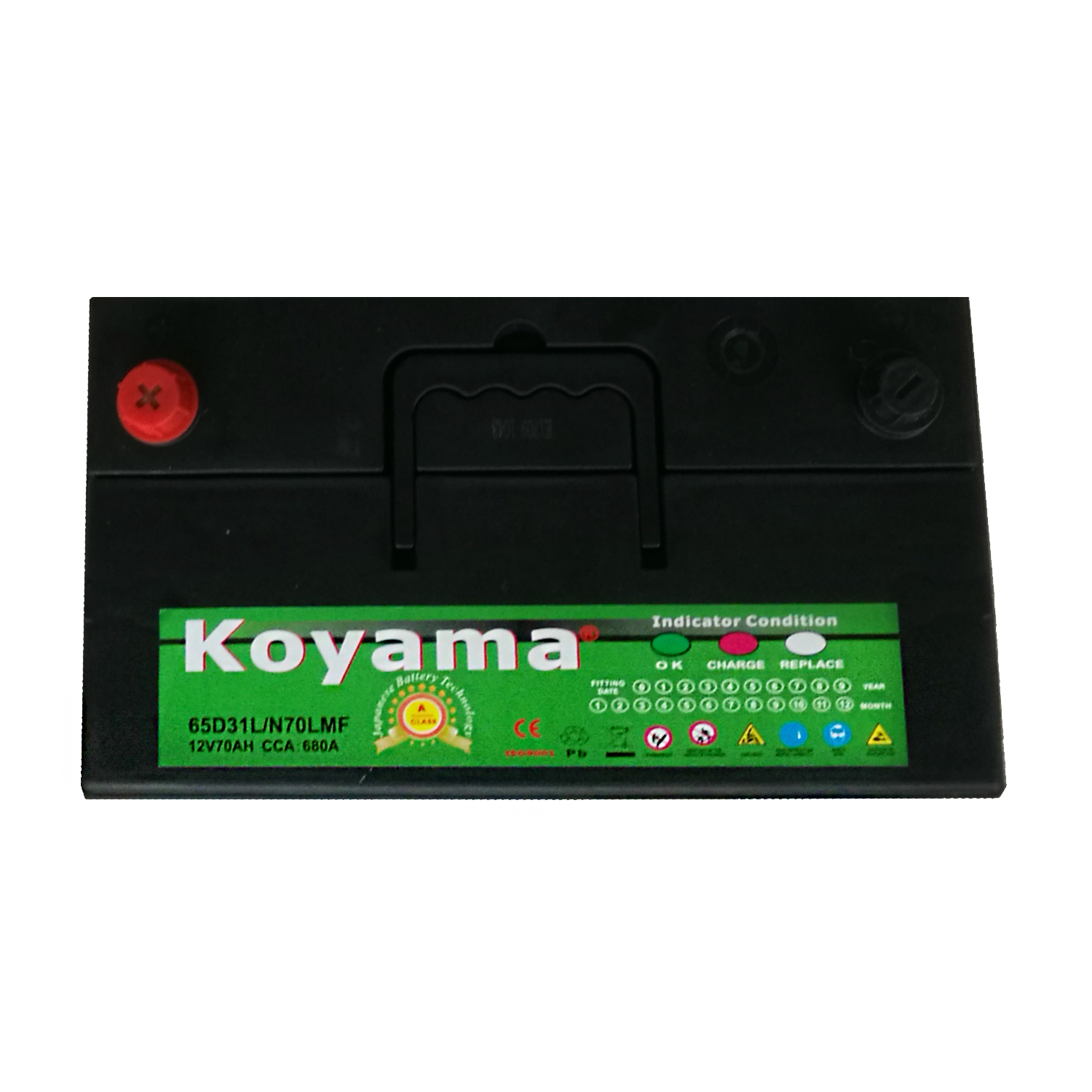 N70L (12V 70Ah) KOYAMA High Quality Sealed Maintenance Free Automotive Car Battery JIS Standards Cheap Lead Acid Battery