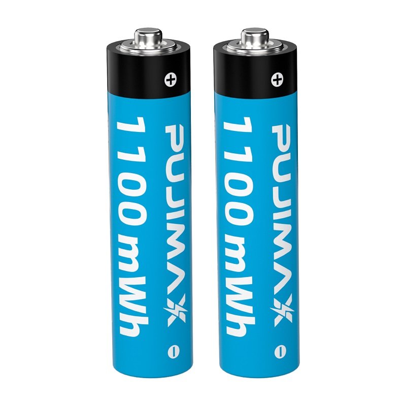 PUJIMAX Wholesale 1100mwh Lithium Ion Batteries AAA Rechargeable Batteries 1.5V Battery for Microphone Toys Remote Control