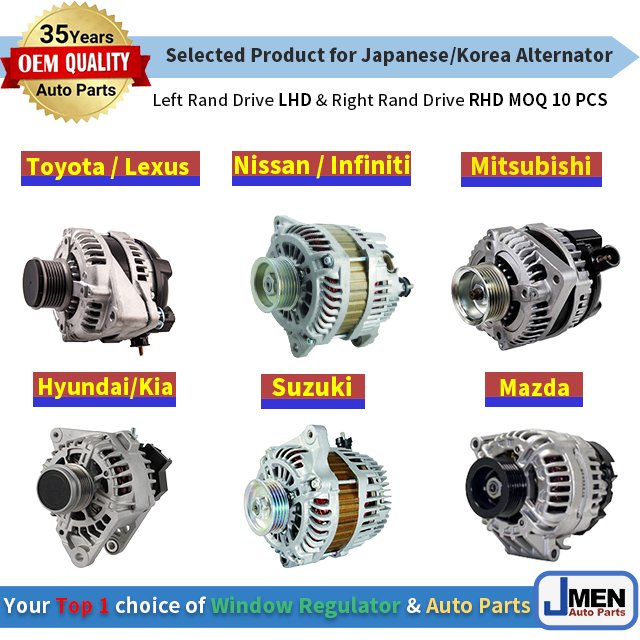 Jmen for NISSAN PATROL Y60 Y61 Y62 SUV Alternator & Starter Motor Solenoid & Pulley Car Auto Engine Electric Parts