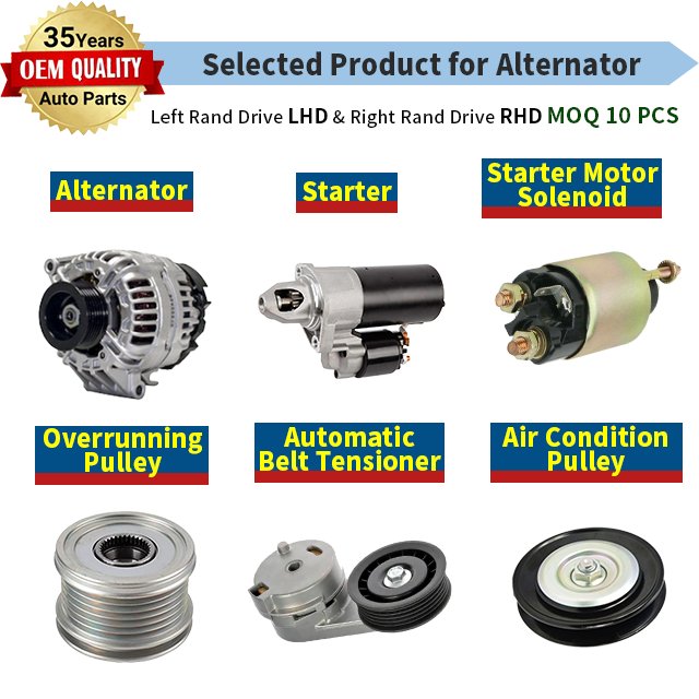Jmen for NISSAN PATROL Y60 Y61 Y62 SUV Alternator & Starter Motor Solenoid & Pulley Car Auto Engine Electric Parts