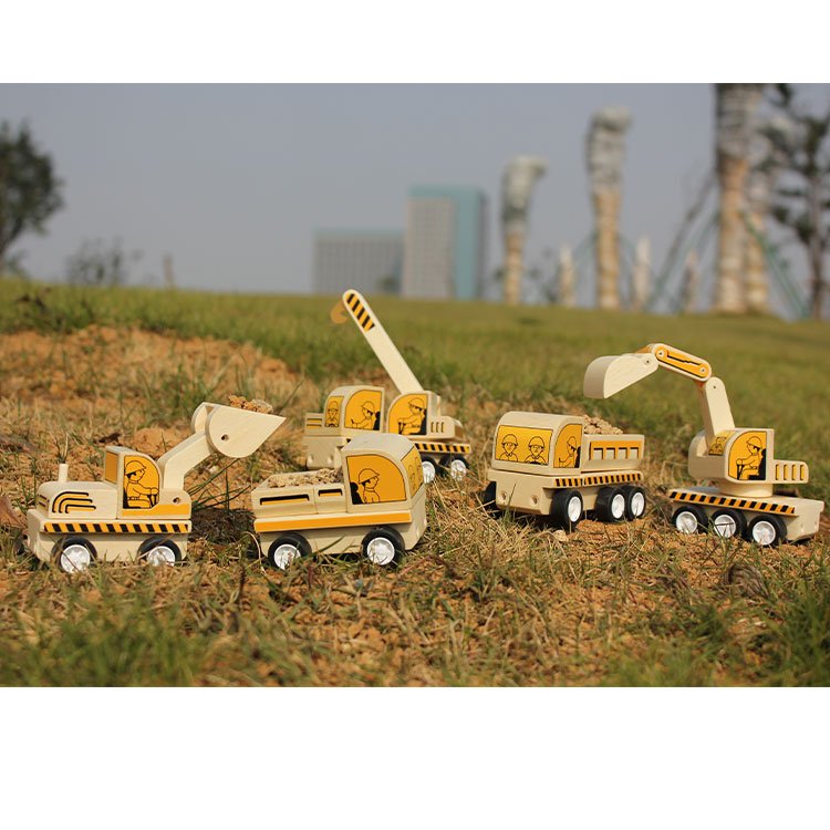 Educational Wooden Toy Kids Brain Training Alternative Car Truck Wooden Construction Truck Toy