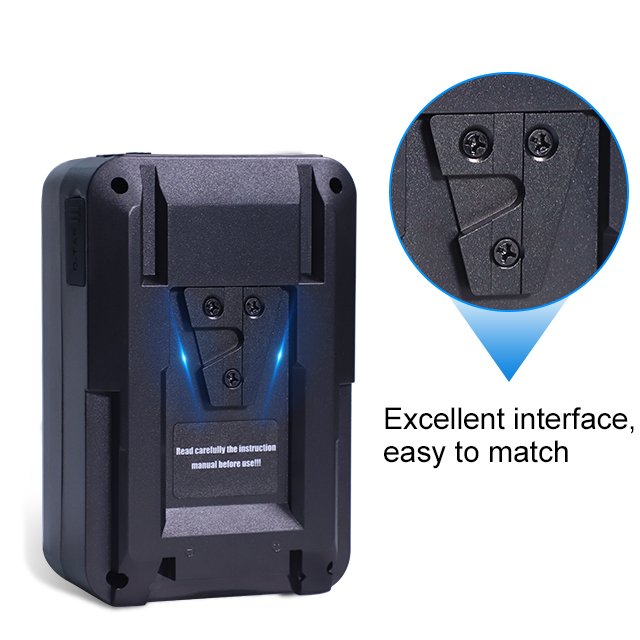 High Quality 74Wh V-Mount V Lock Lithium Ion Battery 14.8V 5000mAh for Sony Broadcast Camcorder Laptop Use Video Light Battery
