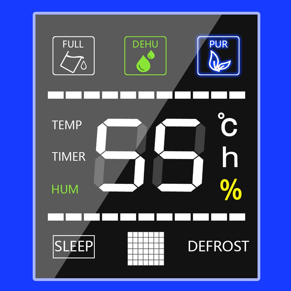 Plastic Dehumidifier Dryer 2.2l Portable Timer Function Dehumidifier with Air Purifier Rv Water Filter Day 90 ABS Home 3 in 1 30
