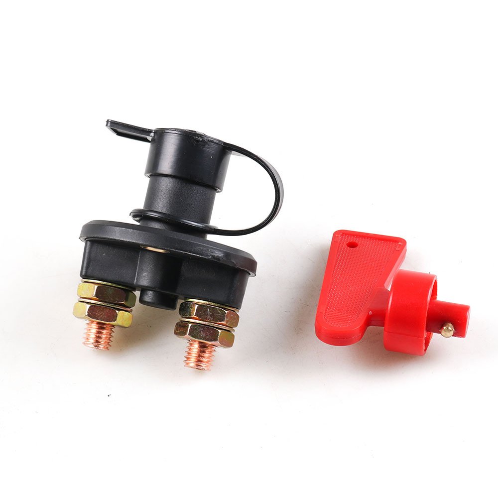Auto Car Rotary Power Switch Vehicle Modify Isolator Disconnector Truck Boat Cut Off Battery Main Kill Switch 2Key 300A 12V-32V