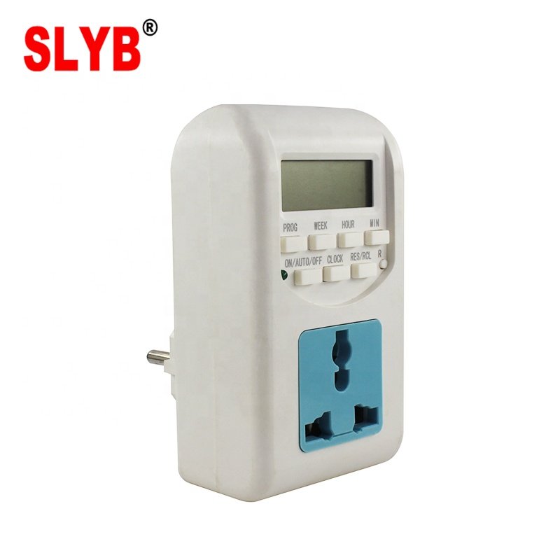 EU Plug Socket Automatic Digital Programmable Automatic Electric Auto off Timer Switch 24Hours AL-06 Timer 220V With Battery