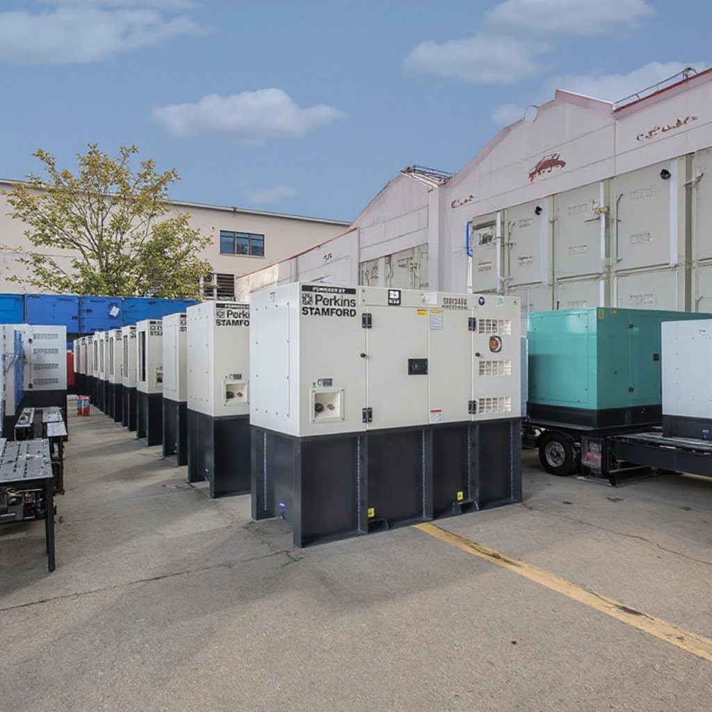 UK for Perkins for Cummins 20kw-250kva Diesel Generator Set with 60Hz Frequency AC Three Phase Water Cooling 50Kva-250Kva Range
