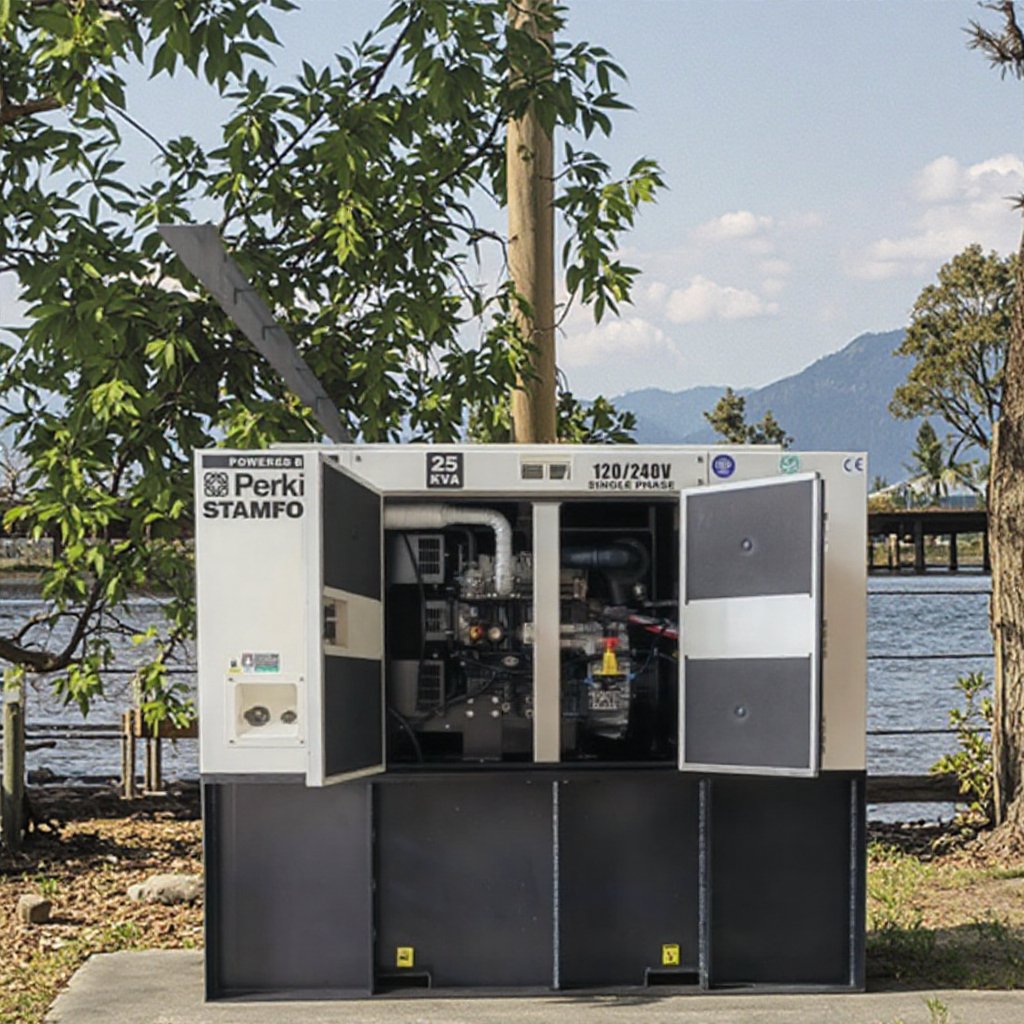 UK for Perkins for Cummins 20kw-250kva Diesel Generator Set with 60Hz Frequency AC Three Phase Water Cooling 50Kva-250Kva Range