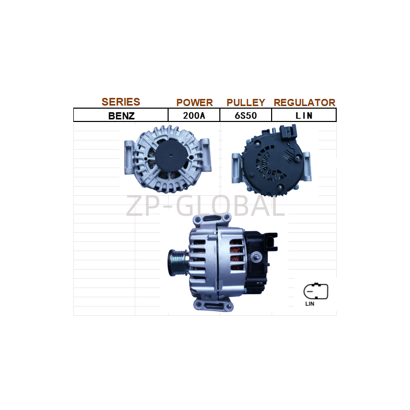 Charging Regulator Voltage Car Alternator 0009068706 for Mercedes-Benz 276