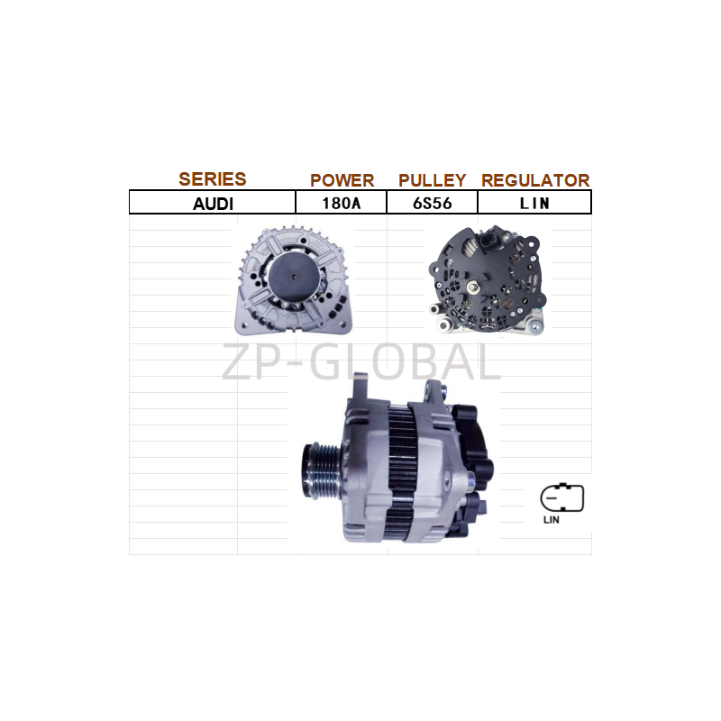 New Alternator Compatible With Audi A4 3.0L Diesel 2009-2012