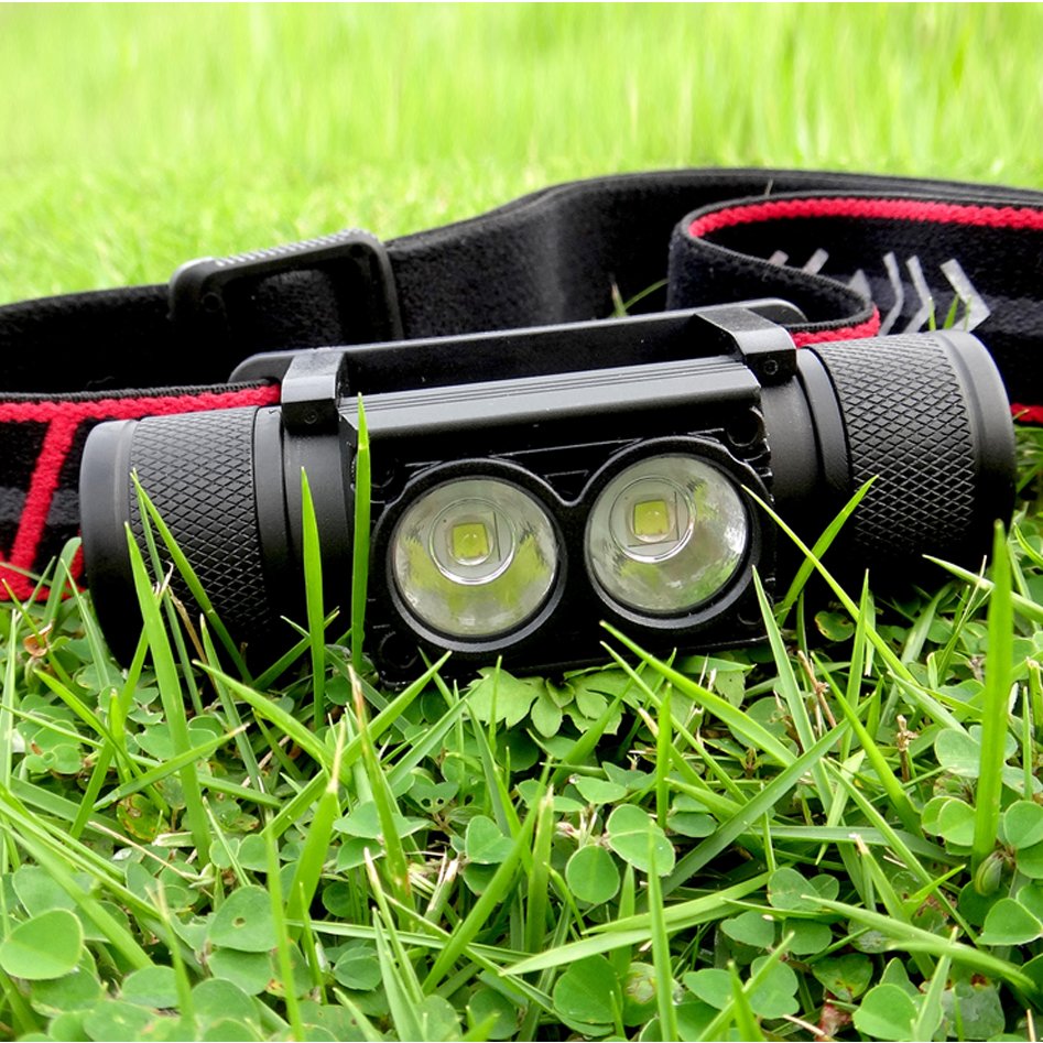 Factory Wholesale Aluminum Head Lamp Rechargeable LED Headlamp Flashlight Waterproof 1200 Lumen High Power Headlamp Rechargeable