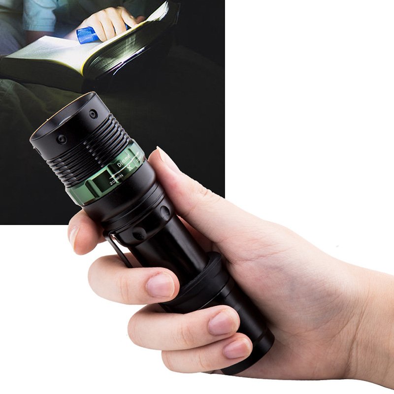 XINSITE High Performance 700 Lumen LED Zoom Flashlight Aluminum Alloy Body with Clip