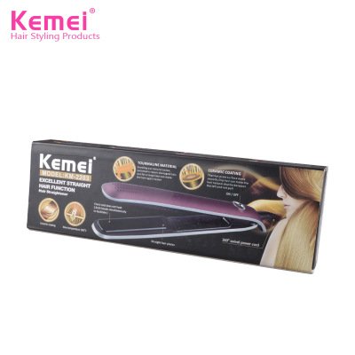 Kemei Hair Straightener KM-2203 Straight Plate Clip Electric Splint Curler Straight Volume Dual-use