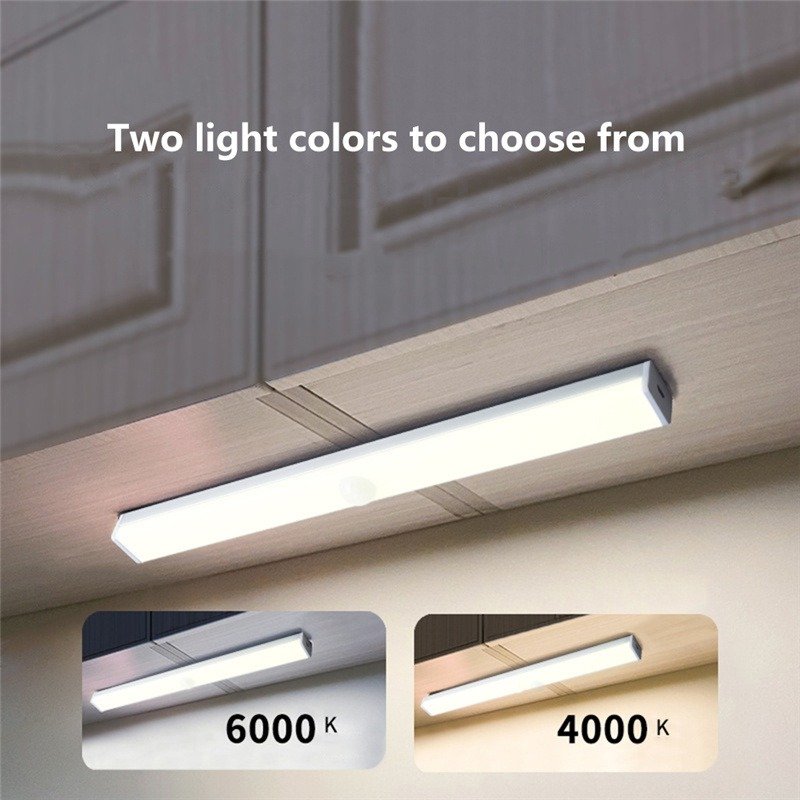 Usb Rechargeable Motion-activated Led Wardrobe Wireless Wall Light Strip bar Induction Lighting Display Cabinet Lights