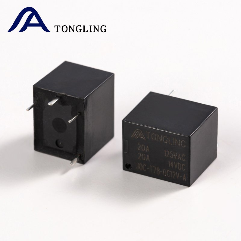 JQC T78 DC 5V 6V 9V 12V 24V 48V 5 Pin 20A Alternative SRA Series SRA-12VDC-CL Relay