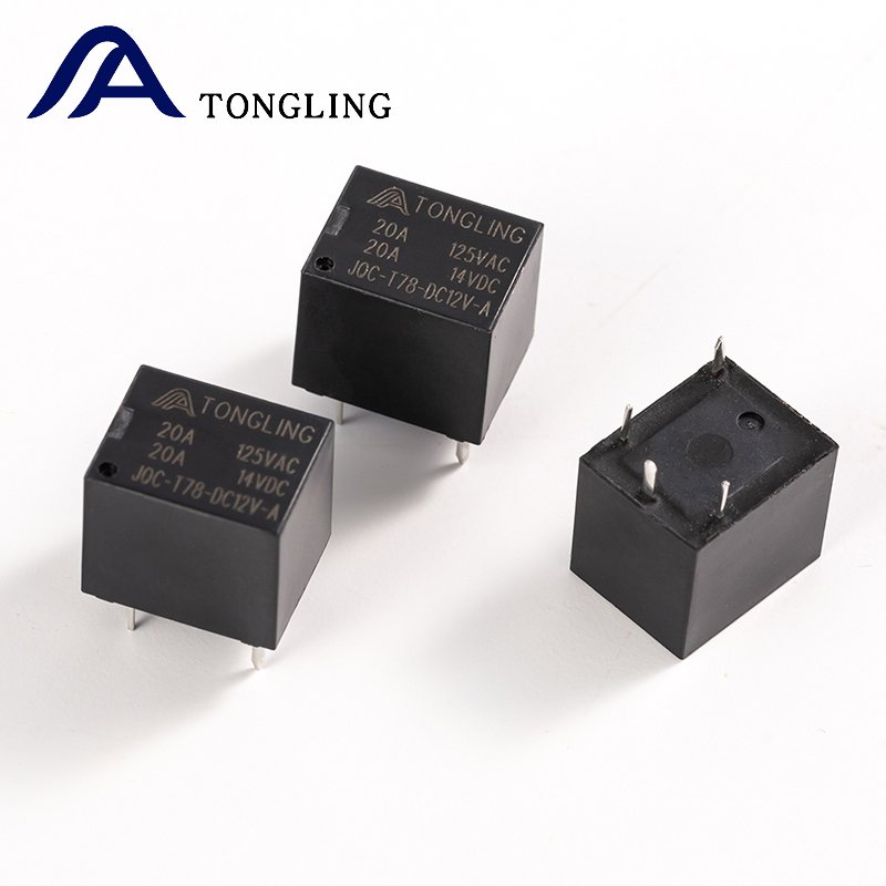 JQC T78 DC 5V 6V 9V 12V 24V 48V 5 Pin 20A Alternative SRA Series SRA-12VDC-CL Relay