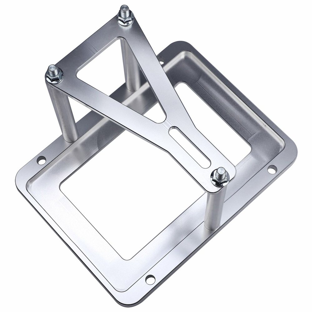 Universal Aluminum Billet Battery Tray Hold Down Relocation Box Holder Trunk