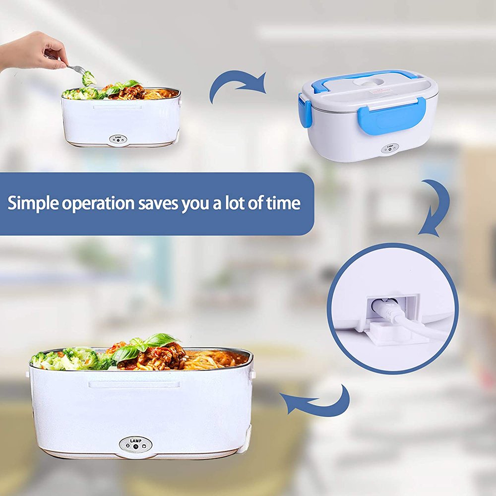 Wholesale Household 2-In-1 Leakproof Food-grade Electric Lunch Box Food Warmer Portable