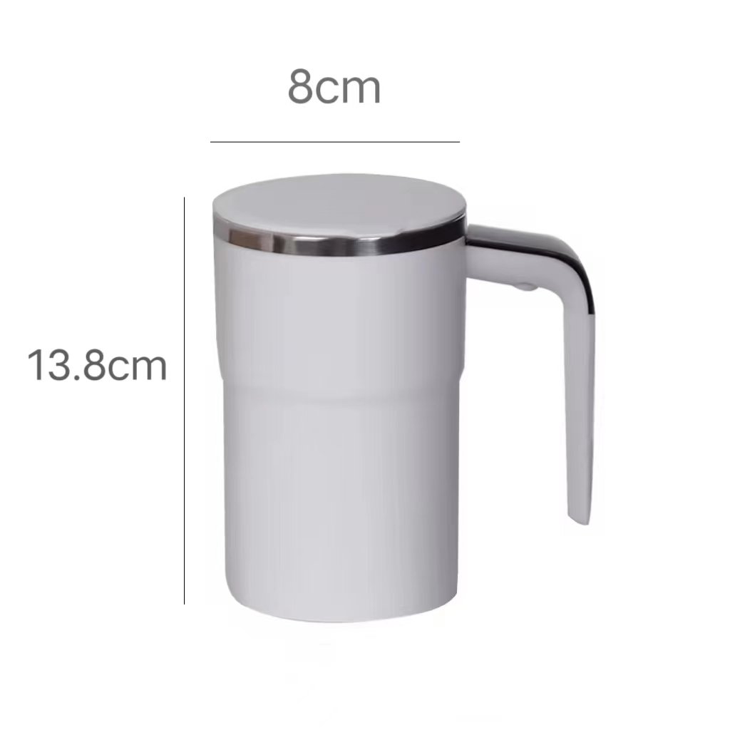 New Custom Lazy Coffee Mug Stainless Steel Magnetizing Cup Automatic Magnetic Portable Coffee Cup Fully Automatic Mixing Cup