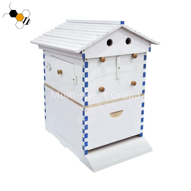 Auto Flowing Beehive Honey Box Bee Hive Automatic Honeybee Hive With 7Pcs Flowing Frames Starter Kit