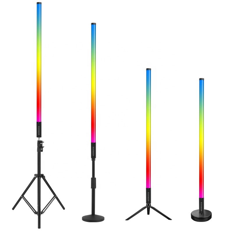 Modern Simple Portable Handhold Light Pixel Tube Light 360 Photo Booth Colorful T8 Bar Lamp with Remote Control