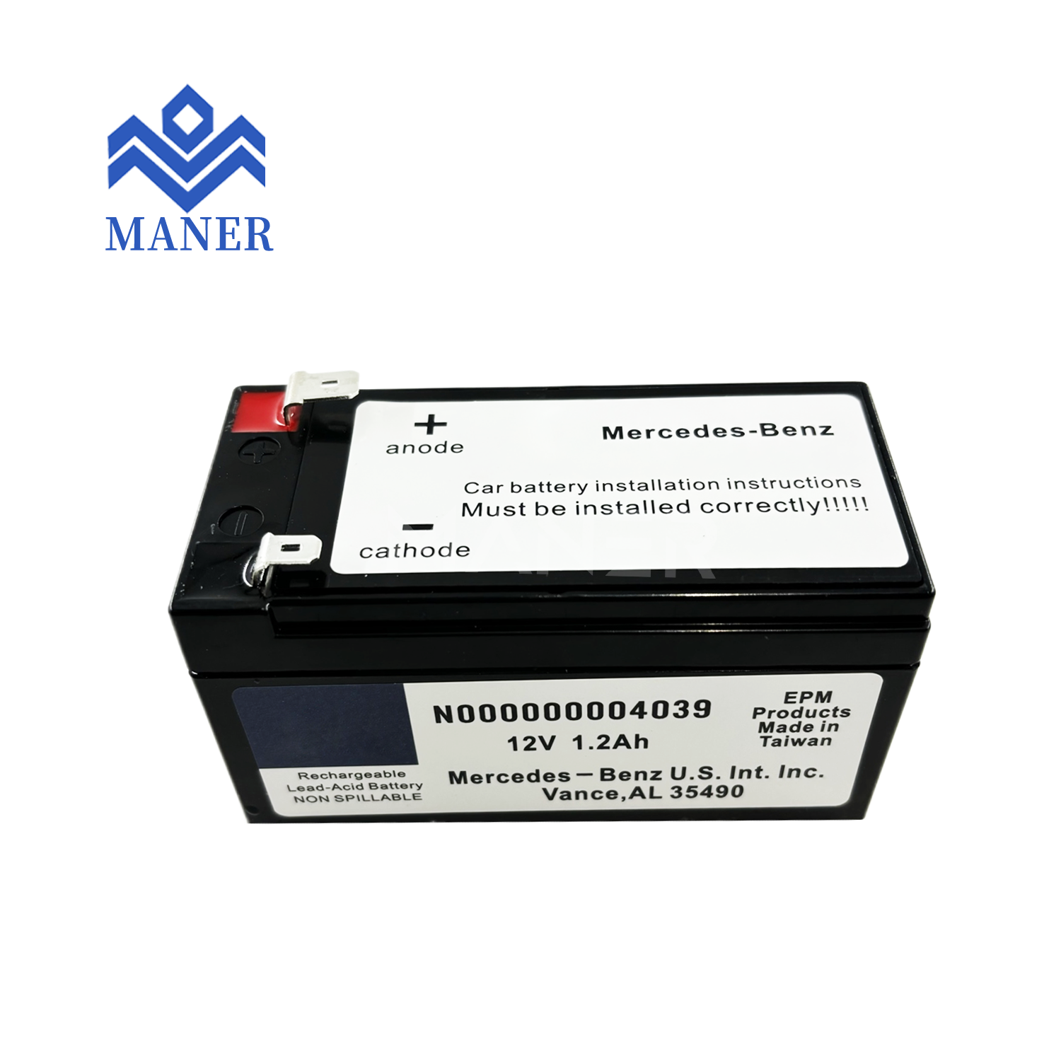 MANER Auto Engine Systems N000000004039 High Quality Cars Auxiliary Battery for Mercedes Benz C218 C219 X218 X164 X166