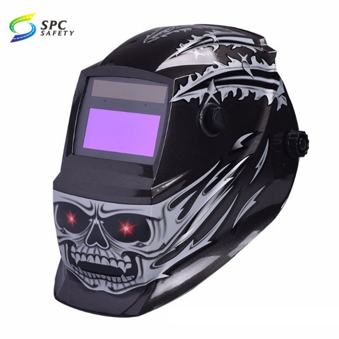 Head-mounted Solar Smart Full Face Protective Gear Racing Car Design Arc Tig Welder Mask Auto Darkening Welding Hood Helmet
