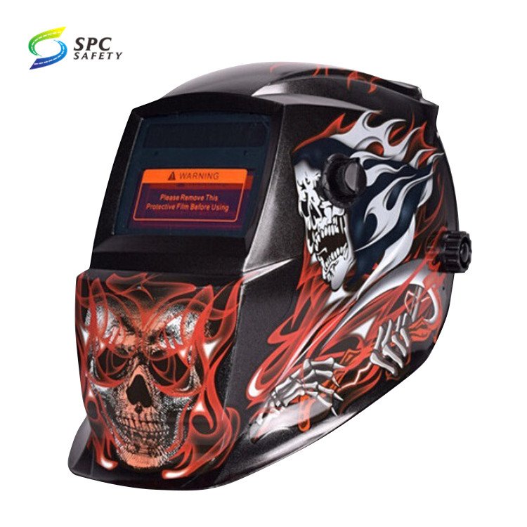 Head-mounted Solar Smart Full Face Protective Gear Racing Car Design Arc Tig Welder Mask Auto Darkening Welding Hood Helmet