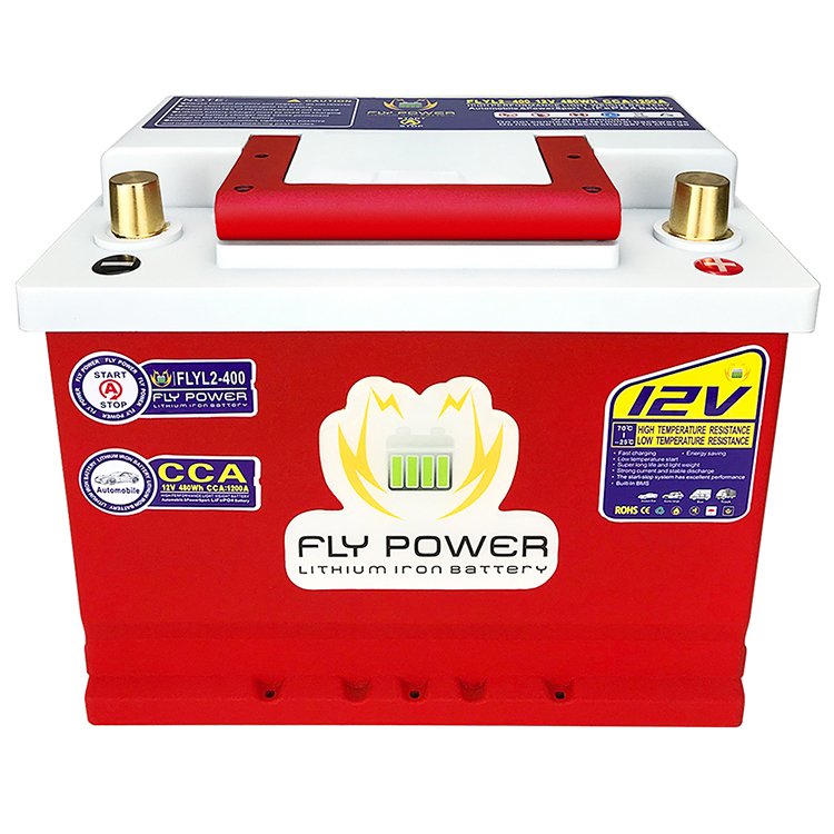 New Design Maintenance Free Lifepo4 Battery 12v 40Ah L2-400 Car Auto Battery Deep Cycle 1200cca VS Lead Acid Battery