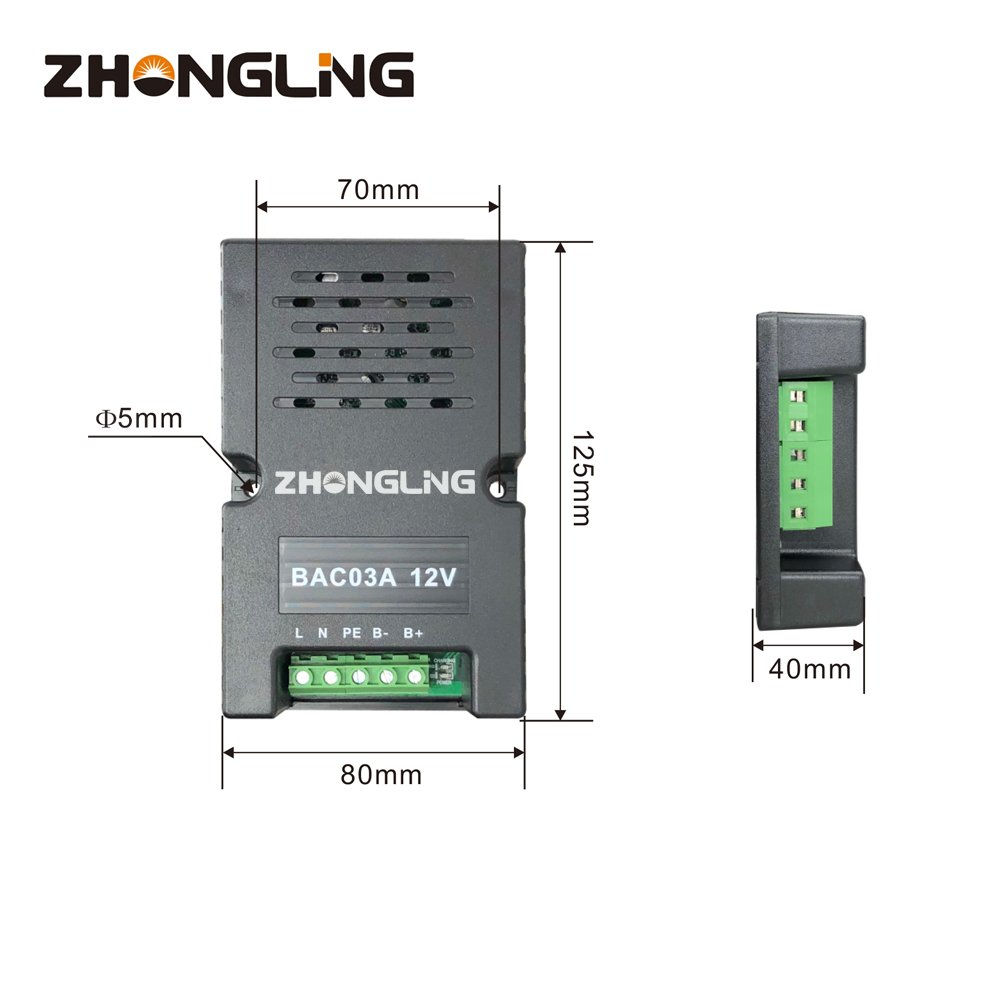 Zhongling BAC03A 12V Auto Battery Intelligent Charger Genset Battery Charger Generator Parts & Accessories
