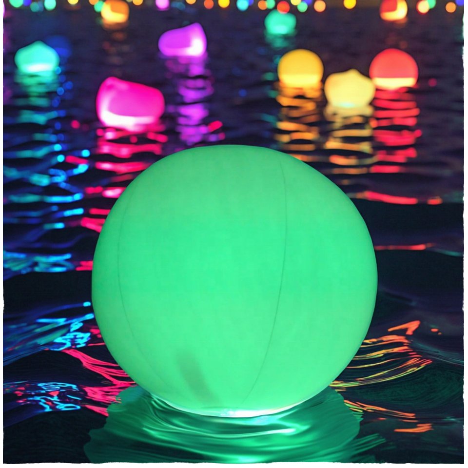 Custom Print Glow Dark Inflatable Beach Ball with 2 Colors Printing Anime Pool Soccer Volleyball Toy Balls Star Style Toy