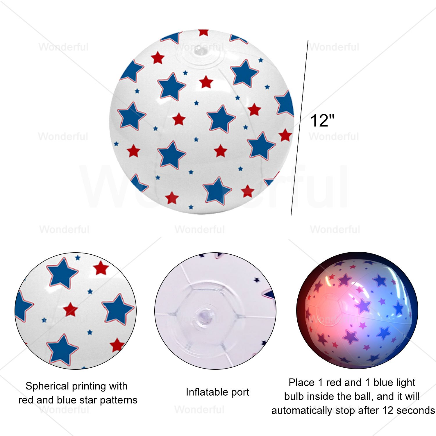 Custom Print Glow Dark Inflatable Beach Ball with 2 Colors Printing Anime Pool Soccer Volleyball Toy Balls Star Style Toy