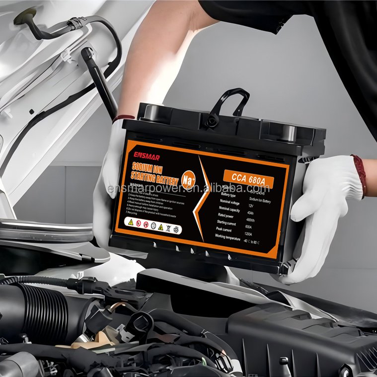 Ensmar 12V Car Battery Maintenance Free Auto Accumulator Sodium Ion Starter Din 75 200amp 55;65;70