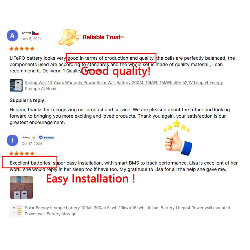 10 Years Warranty LiFePO4 Battery 10Kwh 48V 100Ah 200Ah Lithium Powerwall Energy Storage Battery 5Kw 15kwh Battery