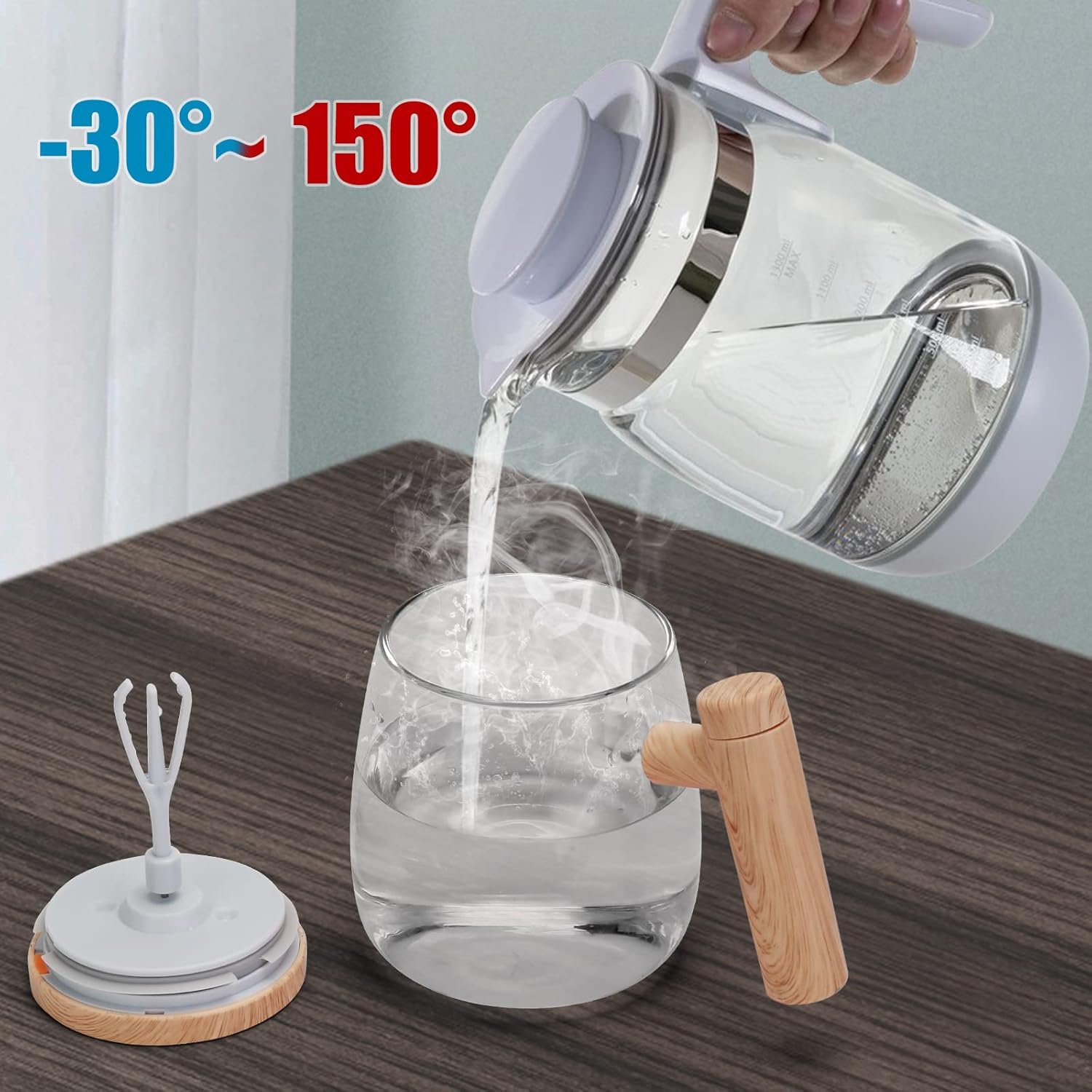 Self Stirring Mug Electric High Speed Mixing Cup Rechargeable Self Stirring Coffee Mug Mixing Coffee Glass Mug
