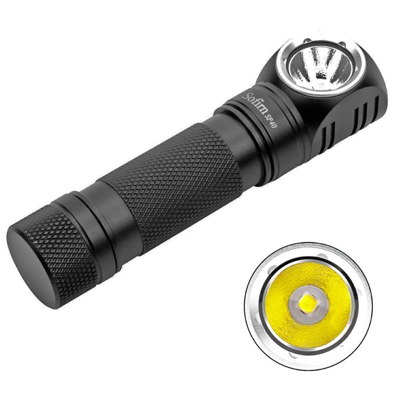 Sofirn Custom XPL LED 1200lm SP40 USB Rechargeable Headlamp Headlight 18350 Torch Flashlight