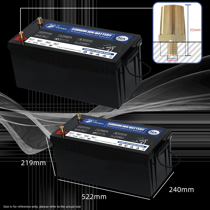 Auto Battery 24V 150Ah 200Ah 250Ah Sodium Ion Battery Truck Start-stop Battery Replacing AGM,gel, Lead Acid Batteries