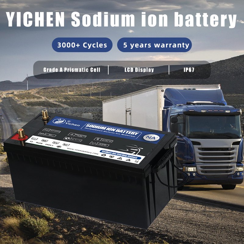 Auto Battery 24V 150Ah 200Ah 250Ah Sodium Ion Battery Truck Start-stop Battery Replacing AGM,gel, Lead Acid Batteries