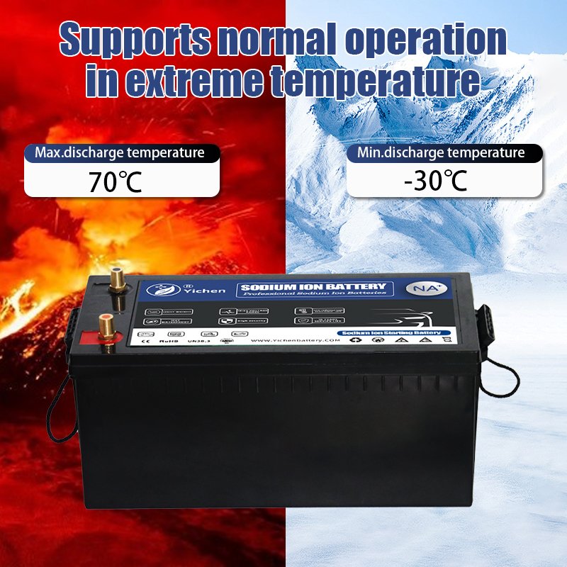 Auto Battery 24V 150Ah 200Ah 250Ah Sodium Ion Battery Truck Start-stop Battery Replacing AGM,gel, Lead Acid Batteries