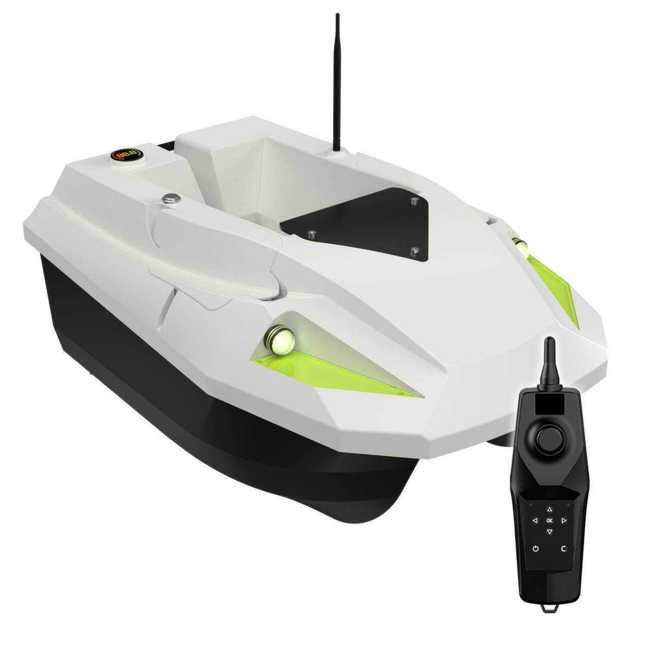12V 100 GPS Points LED Light High Power Dual Battery 3-speed Adjustable Remote Control Trawling Carp Fishing Bait Boat