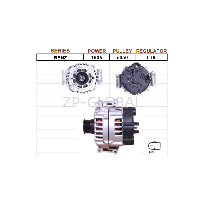 China Power Alternator for Cars A0141540402 for Mercedes-Benz E260 S350 R350
