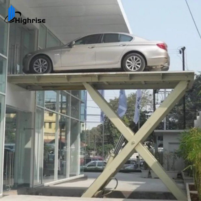 3500kg Double Deck Car Lift Platform Underground Garage Scissor Car Parking Lift Auto Lifting